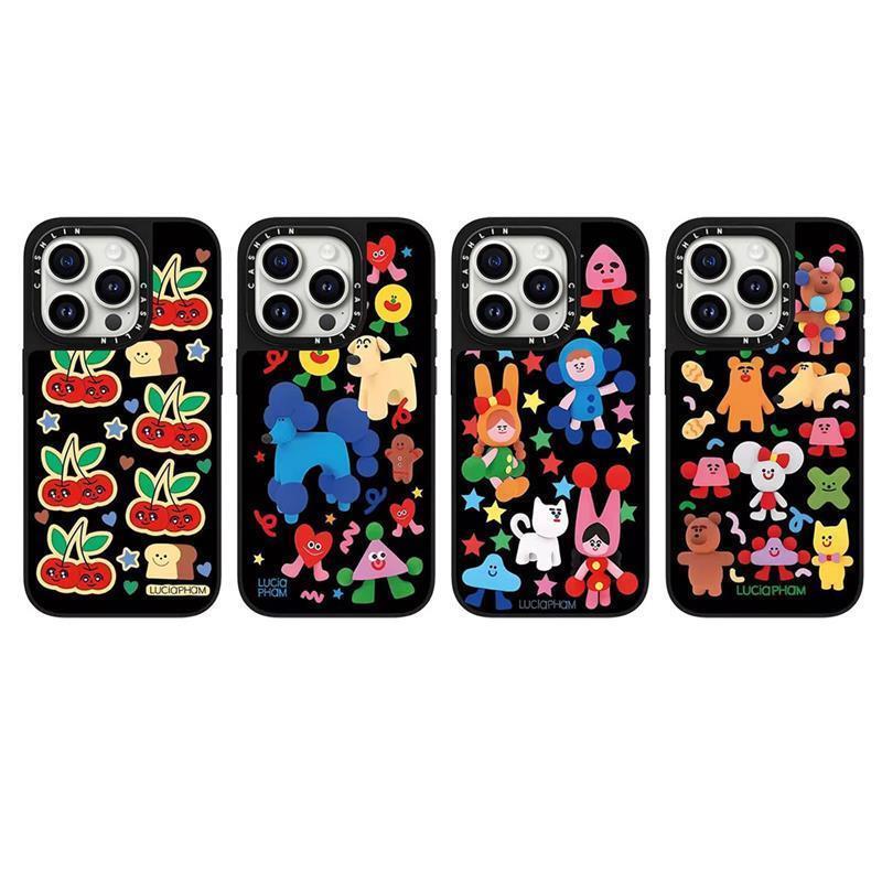 CASE Lucia Pham色彩贴纸16pro适用iPhone15ProMax苹果14Pro可爱潮流magsafe磁吸硬壳13/12/11防摔保护套