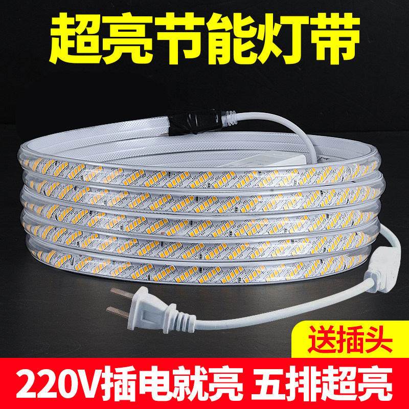 高压220v单色灯带户外防水灯带图片