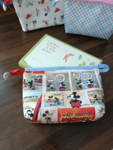 原创手工制作复古风化妆品收纳袋女生月事包洗漱收纳多功能可定制