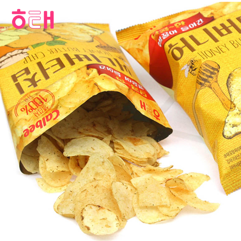 韩国进口海太蜂蜜黄油薯片60g 土豆片进口膨化小吃休闲零食包邮