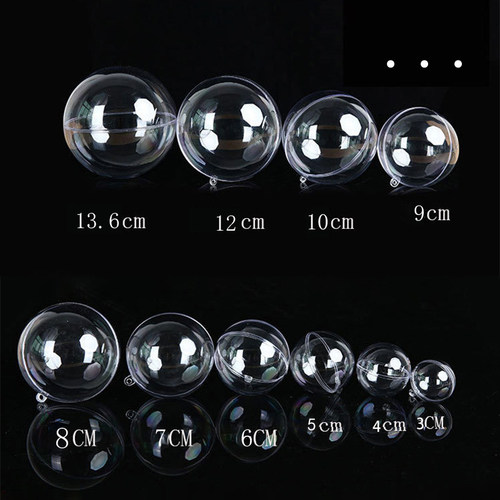 3-20cm塑料空心透明球ps材质高透