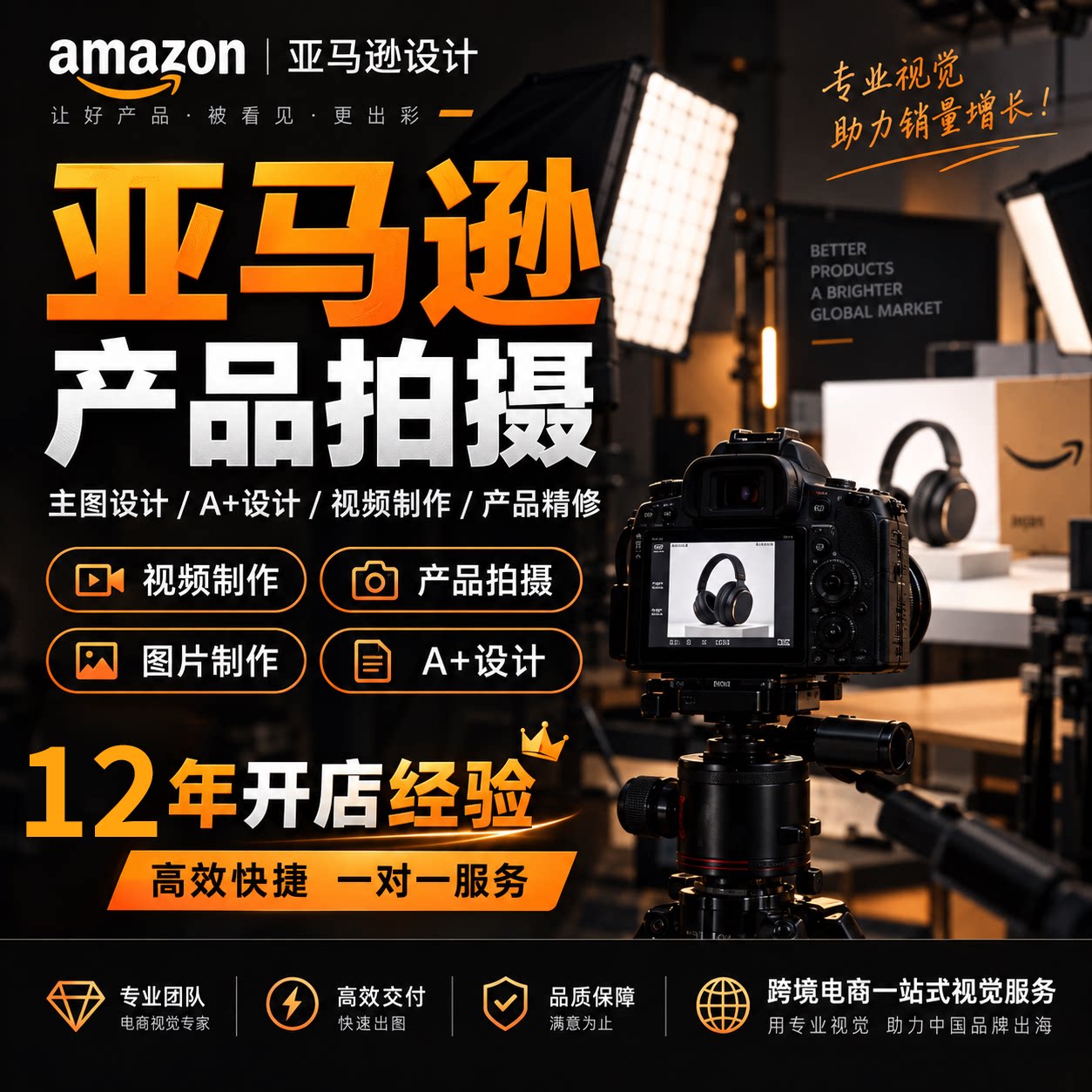 亚马逊主图详情页A+精修建模渲染