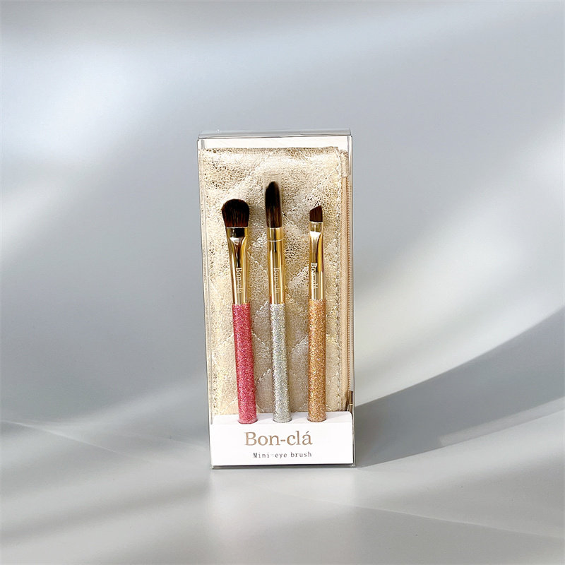 出口美国原单！动物毛3件眼部套装刷＋布艺刷包 短杆便携适合外出,彩妆/香水/美妆工具,化妆刷,淘宝优惠券,粉丝福利购,淘宝优惠卷