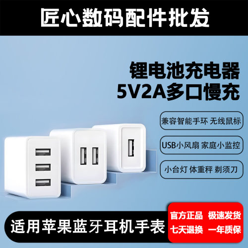 5V/2A智能10W慢充USB充电插头