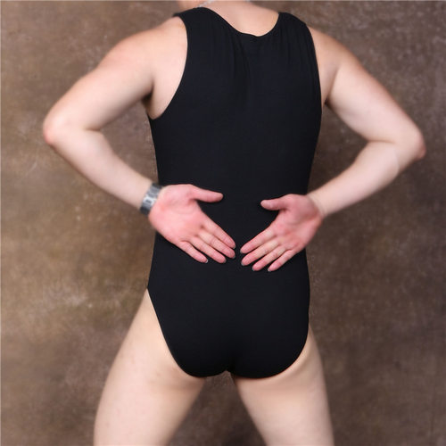 莱卡棉魅色连体衣男高弹紧身背心