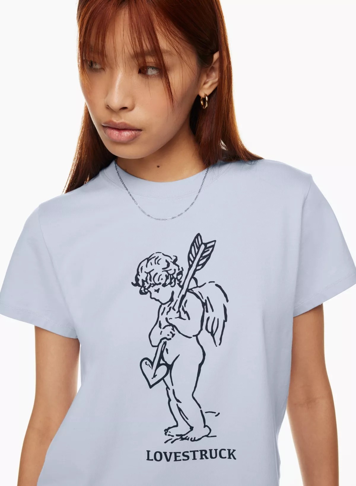 2023夏新sunday best-dream美式复古甜辣高腰棉质百搭短袖t恤女