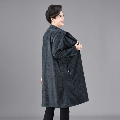 中长款外套宽松大码风衣洋气上衣