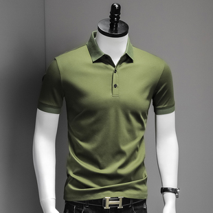 品质商务POLO衫 夏季 翻领丝光棉半袖 2024新款 T恤男装 男士 短袖 夏装