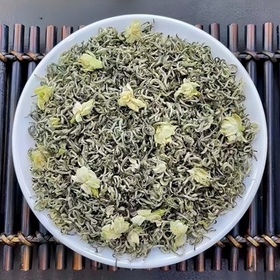 2024新茶横县碧潭茉莉花茶浓香型甘露碧螺春飘雪绿茶叶散装毛尖