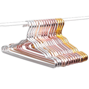 太空铝合金衣架成人无痕衣撑衣架烘干衣架不锈钢防滑衣挂家用晾晒