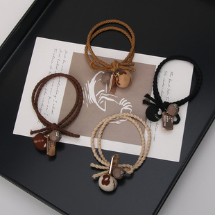 小号头绳黑色发圈皮筋发绳吊坠头饰品皮套ins少女韩版 可爱橡皮筋