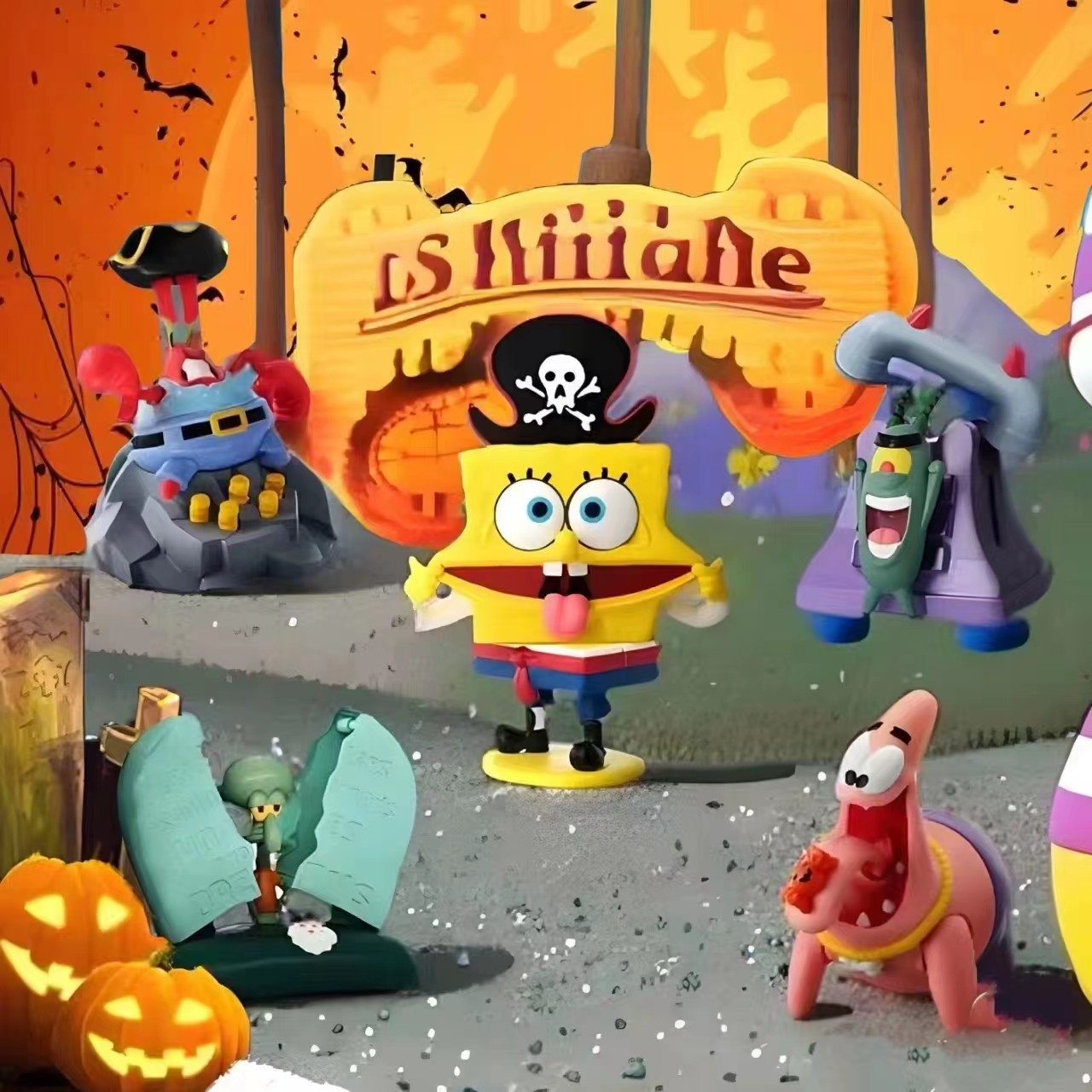 肯德基海绵宝宝万圣节玩具