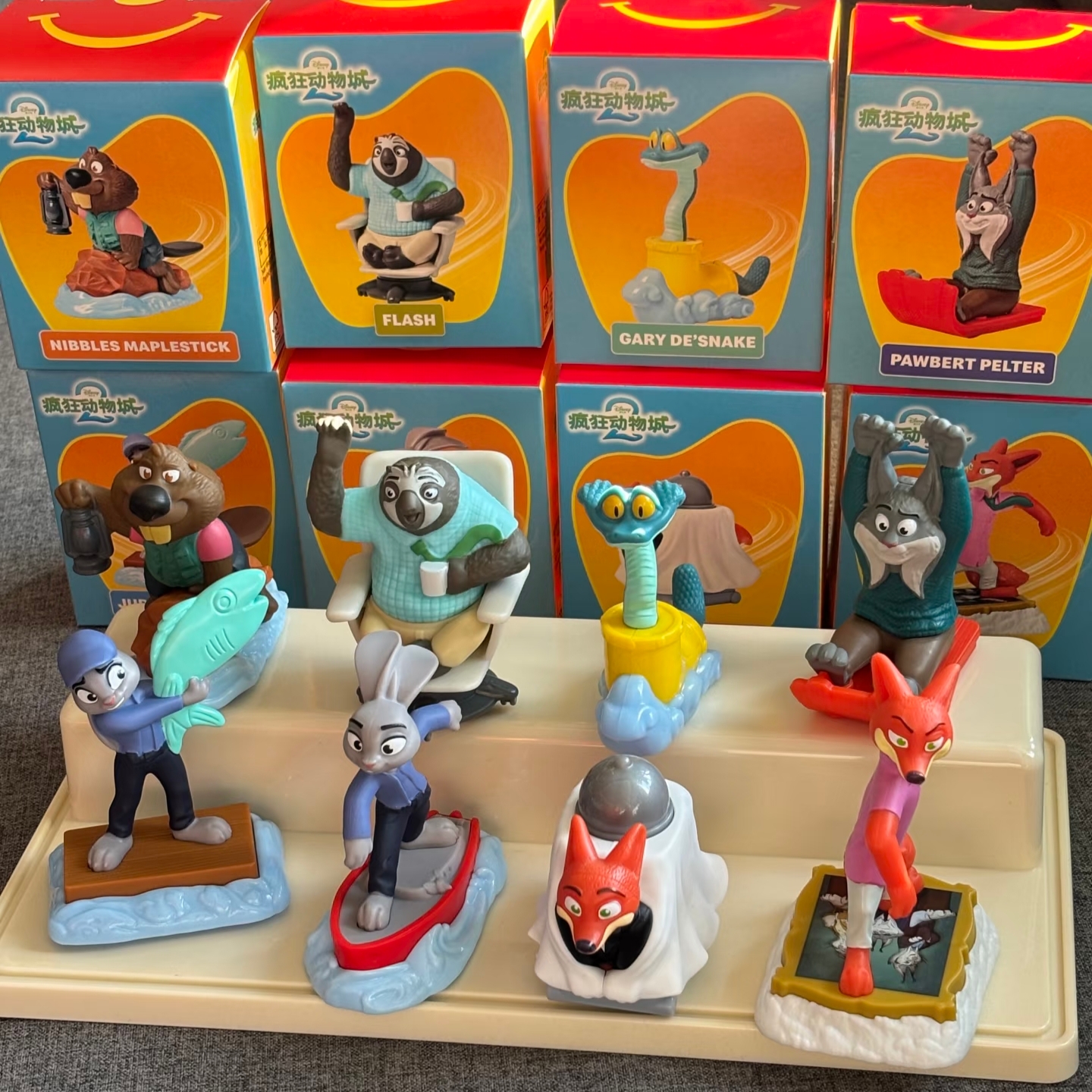 2025麦当劳疯狂动物城2联名玩具公仔兔朱迪狐尼克闪电德斯蛇