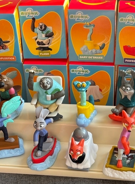 2025麦当劳疯狂动物城2联名玩具公仔兔朱迪狐尼克闪电德斯蛇