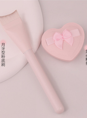 桃夭月牙粉底刷超薄扁头一刷无痕