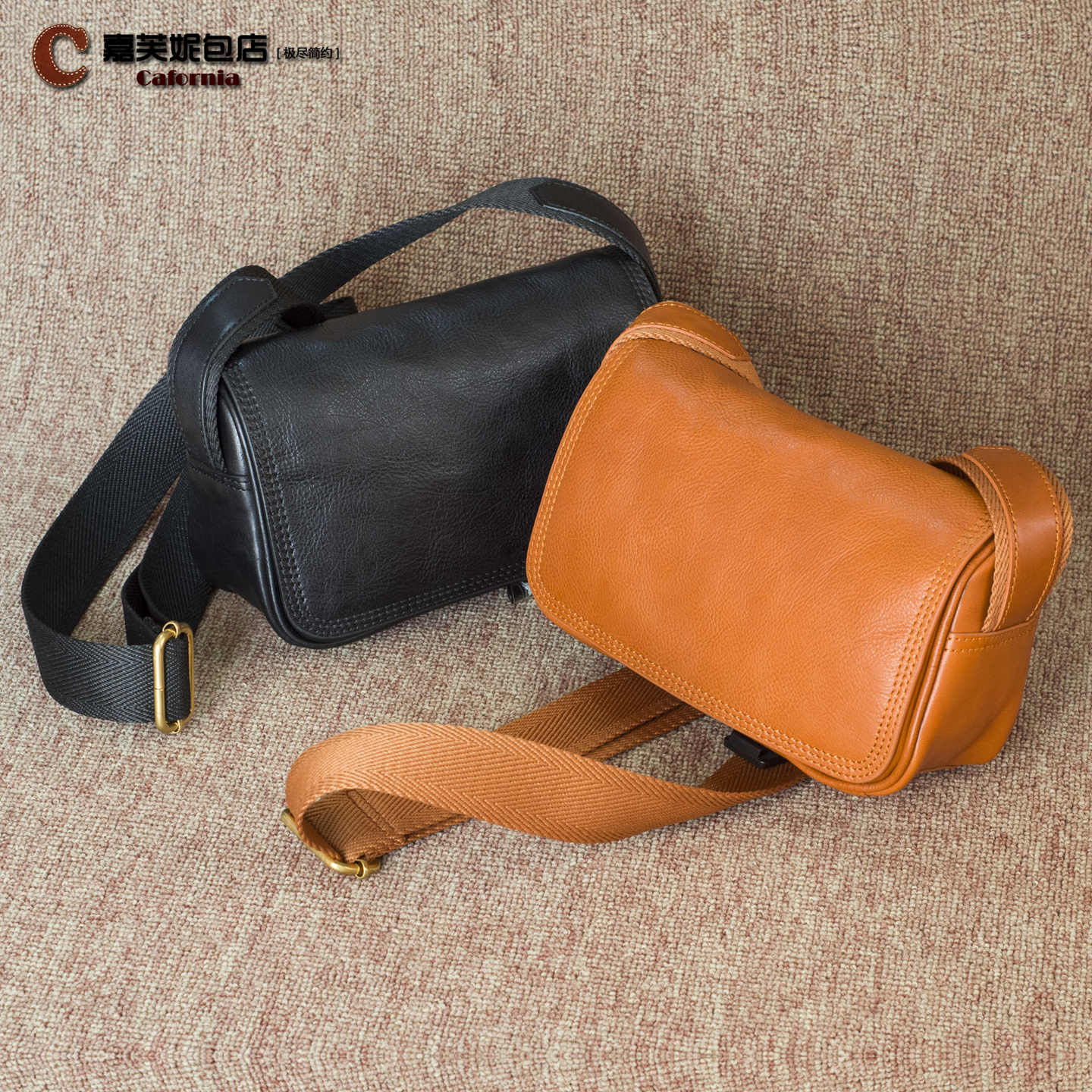 软皮女包头层植鞣牛皮单肩斜挎小