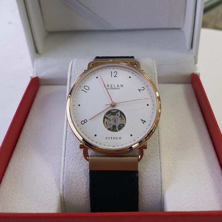 帆布表带全自动机械表西腾镂空男