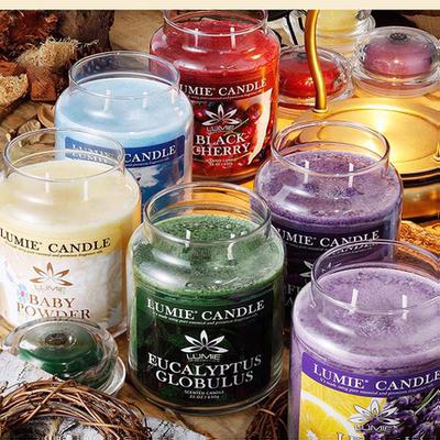 安神香薰蜡烛持久燃烧白雪花