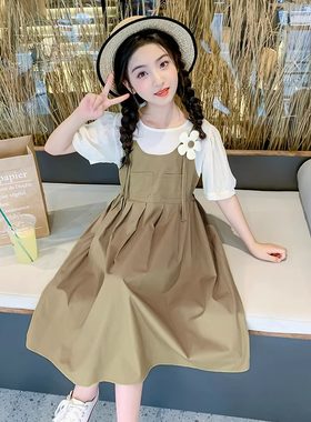 女童连衣裙夏装女大童夏季裙子