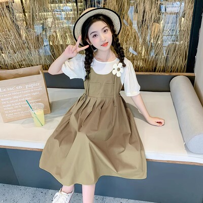 女童连衣裙夏装女大童夏季裙子