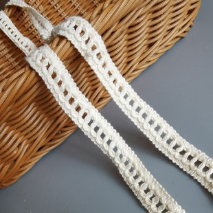 窗帘材料 饰镂空花边布艺手工DIY服装 宽1.5cm 棉线蕾丝花边辅料装