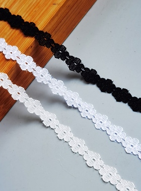 T530# 台版蕾丝花边辅料薄款超仙透纱波浪点点diy娃衣蕾丝边辅料