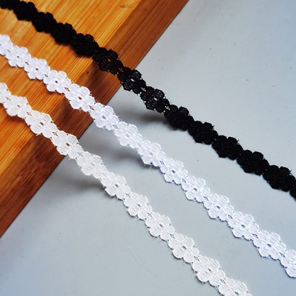 T530# 台版蕾丝花边辅料薄款超仙透纱波浪点点diy娃衣蕾丝边辅料