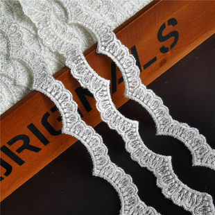 宽2cm 花边水溶花边锦网涤纶丝网布刺绣洛丽塔花边服装辅料50008