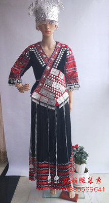 贵州侗族百褶裙新娘盛装演出服饰