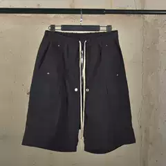Ro25 Hard Cotton Three-Dimensional Pocket Five-Point Regular Crotch Shorts Summer Trendy Fashion Dark Style Men's Unique Fashion Pants