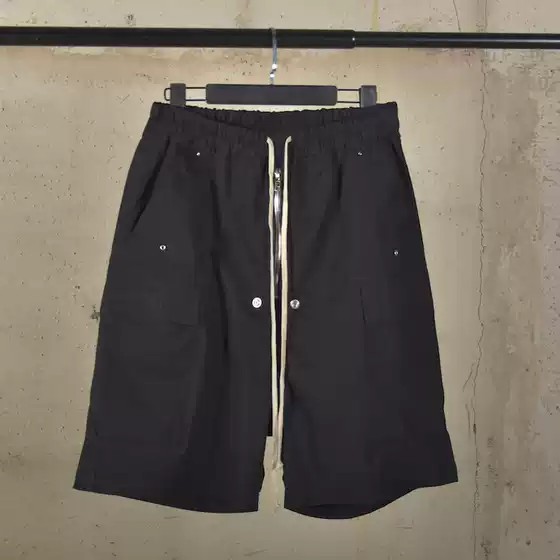 Ro25 Hard Cotton Three-Dimensional Pocket Five-Point Regular Crotch Shorts Summer Trendy Fashion Dark Style Men's Unique Fashion Pants
