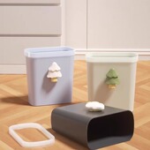 绣川卫生间夹缝窄缝厕纸桶垃圾桶厕所专用家用2025新款 不脏手卫生