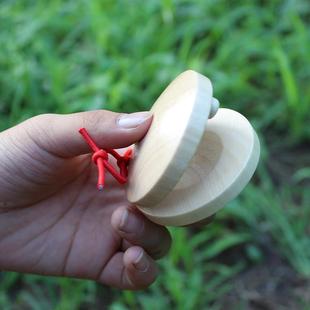 打击乐器木质响板拇指扣哒哒舞板幼儿园早教音乐教具口才训练响板