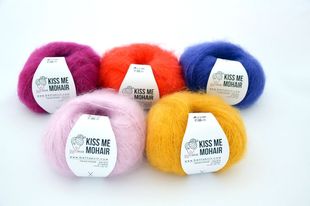 真丝马海毛毛线 毛衣 围巾 25克75米 BETTAKNIT 帽子线 kiss