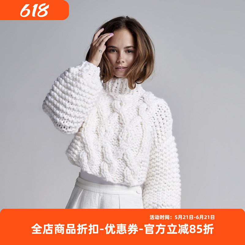 loopyno5粗羊毛渔夫短款材料包