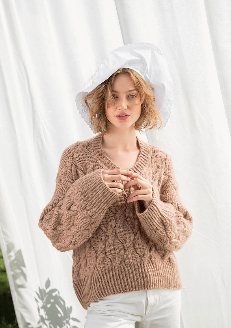 SANDNES DOUBLE SUNDAY进口羊毛麻花毛衣DIY手工编织材料包非成品