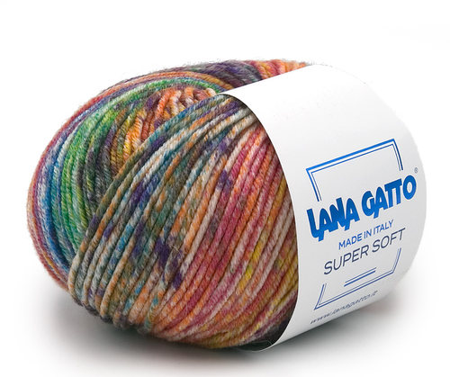 意大利进口 Lana Gatto super soft 柔软段染美丽诺羊毛手编毛线