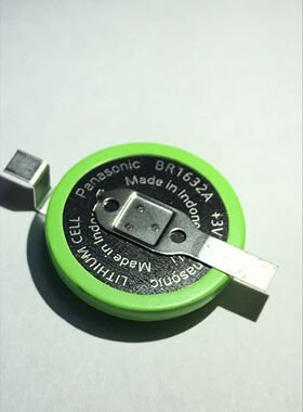 原装进口松下BR1632A/FAN 3V带贴片焊脚纽扣宽温电池 耐高温125°