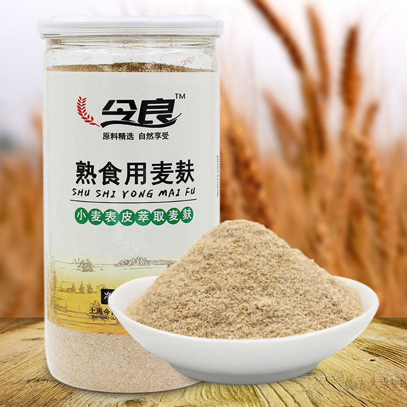 今良熟食用麦麸550g纯小麦麸皮细麸皮粉高纤粗粮低温烘焙麦麸