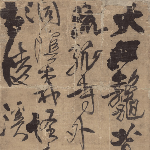 王铎 行草书金山寺诗立轴 毛笔字帖 书法装裱 纸本绢布 微喷复制