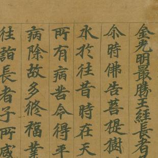 敦煌 金光明最胜王经长者子流水品第二十五 书法文献 微喷复制