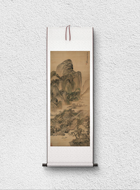 王翚《仿唐寅溪山晴霭图》