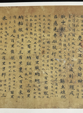 敦煌遗书 法藏 古文尚书夏书手稿 小楷写经 毛笔字帖 微喷复制