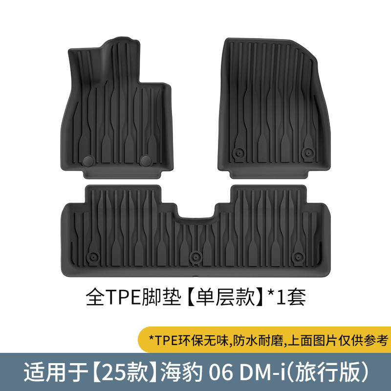 24/25新海豹06 DMI DM-i旅行版EV GT脚垫TPE防水环保后备箱尾箱垫