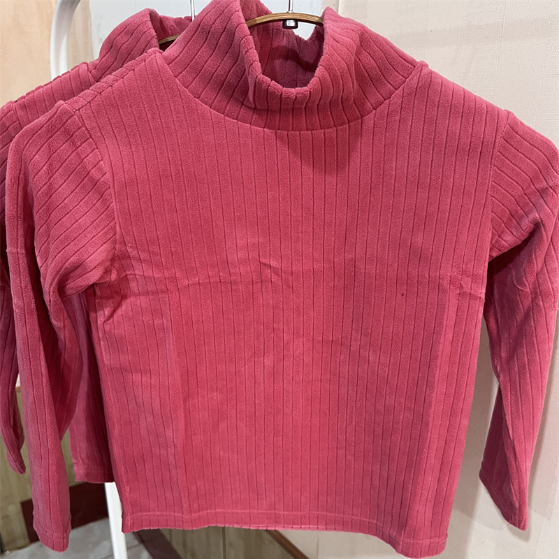 试衣间原单110-160儿童摇粒绒秋衣保暖上衣