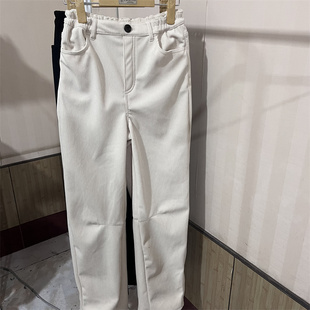 又暖和又潇洒出口日本加绒加厚条绒阔腿裤宽松休闲裤