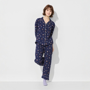 睡衣有大码 人造棉夏季 百分百粘纤出口日本女家居服套装