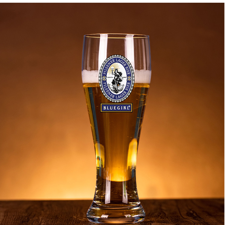 蓝妹blue啤酒杯定制logo