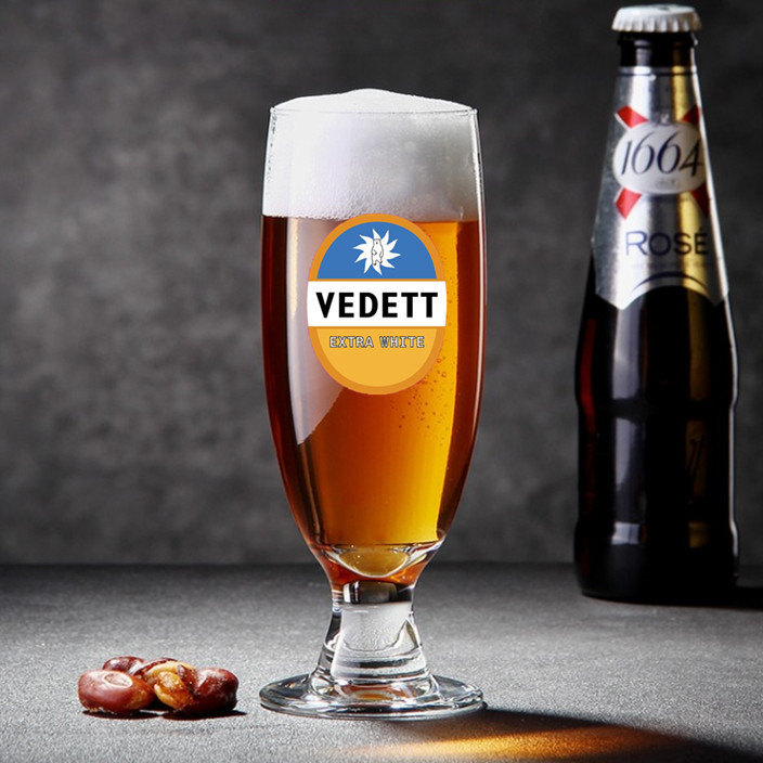 白熊啤酒杯加厚耐热抗摔