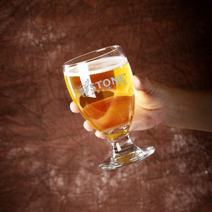 巨石STONE专用高脚啤酒杯美式皮尔森啤酒杯IPA品脱杯可定制加LOGO